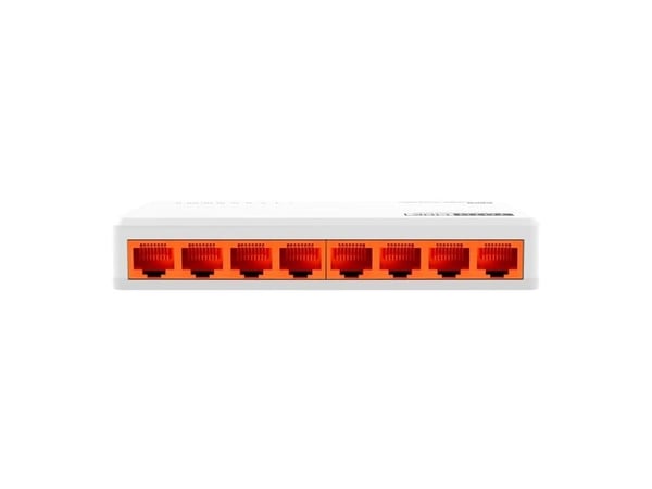 TOTOLINK S808-V5 8-PORT 10/100M desktop switch (S808-V5), Uhåndtert, Fast Ethernet (10/100), Full tosidig