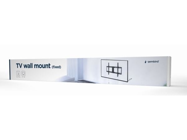 Gembird WM-80F-01 - Monteringssett (veggmontering, automatic spring locks, quick release cords) - fast - for flatpanel - 70kg - robust stål - finte...