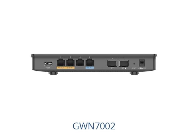 Grandstream GWN7002 MultiWANGigabitVPN-ruter med integrerte brannmurer