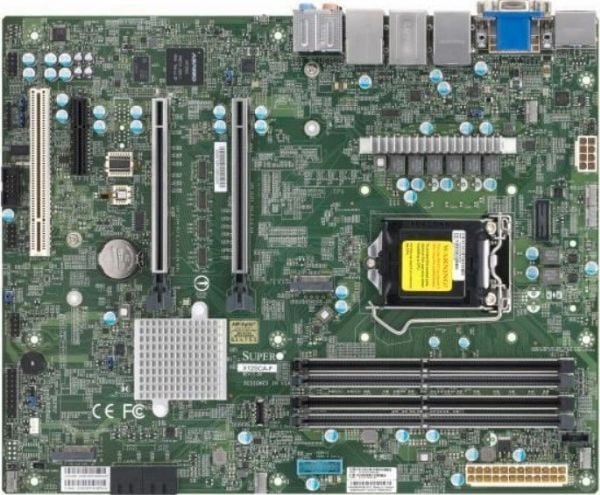 SUPERMICRO X12SCA-F - Hovedkort - ATX - LGA1200-sokkel - W480 Chipset - USB-C Gen2, USB 3.2 Gen 1, USB 3.2 Gen 2 - Gigabit LAN, 2.5 Gigabit LAN - i...