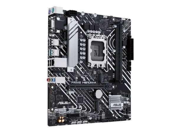 ASUS PRIME H610M-A-CSM - Hovedkort - micro ATX - LGA1700-sokkel - H610 Chipset - USB 3.2 Gen 1, USB 3.2 Gen 2 - Gigabit LAN - innbygd grafikk (CPU ...