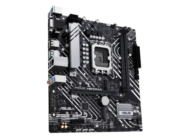 ASUS PRIME H610M-A-CSM - Hovedkort - micro ATX - LGA1700-sokkel - H610 Chipset - USB 3.2 Gen 1, USB 3.2 Gen 2 - Gigabit LAN - innbygd grafikk (CPU ...