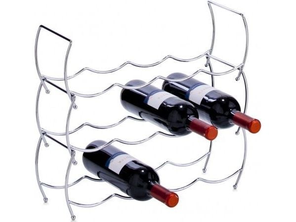 Zeller Zeller, Metallinen viiniteline, 14x42x14cm