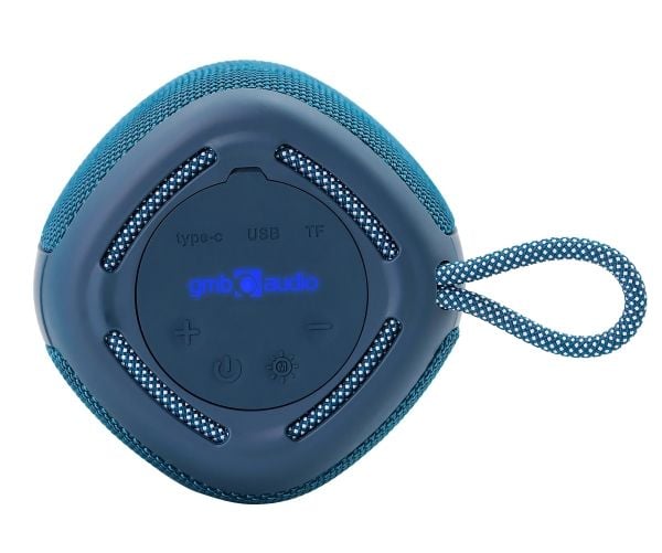 GMB Audio SPK-BT-LED-03 - Högtalare - för bärbar användning - trådlös - Bluetooth 5.1 - 5 watt - blå