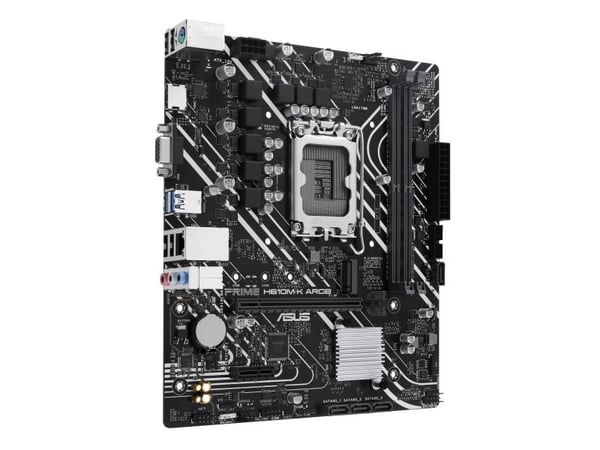 ASUS PRIME H610M-K ARGB - Hovedkort - micro ATX - LGA1700-sokkel - H610 Chipset - USB 3.2 Gen 1 - Gigabit LAN - innbygd grafikk (CPU kreves) - HD-l...
