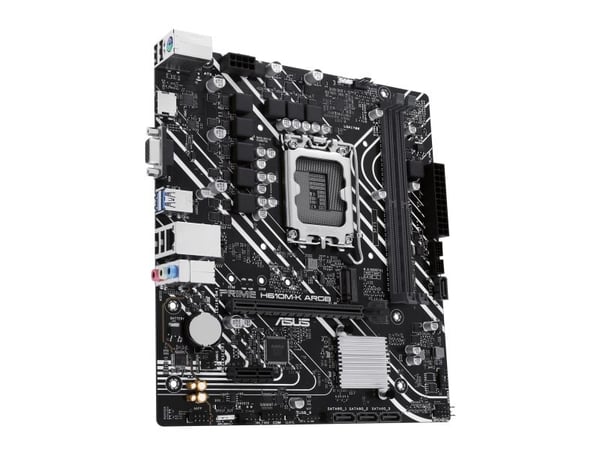 ASUS PRIME H610M-K ARGB - Hovedkort - micro ATX - LGA1700-sokkel - H610 Chipset - USB 3.2 Gen 1 - Gigabit LAN - innbygd grafikk (CPU kreves) - HD-l...
