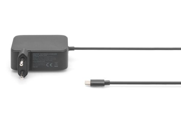 DIGITUS - USB-C-strømadapter - GaN - AC 100-240 V - 100 watt - svart