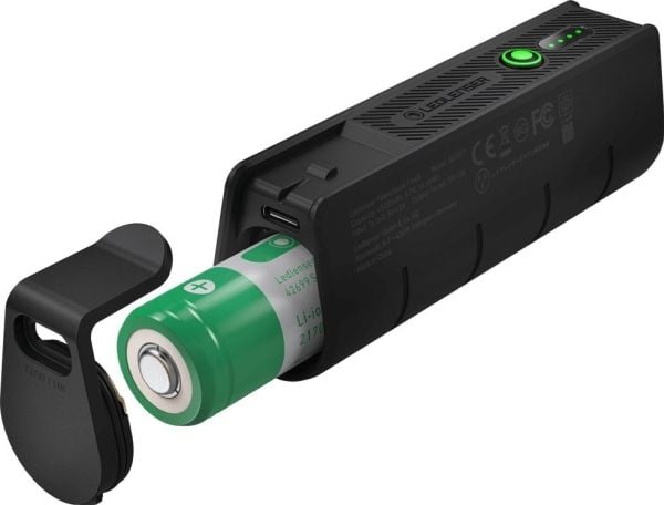 Ledlenser Flex5 Powerbank genopladelig inkl. 1 stk. 21700 batterier 4500 mAh