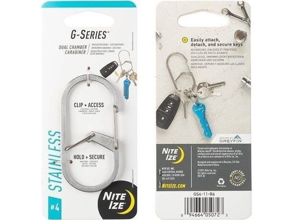 NiteIze karbinhake Nite Ize G-Series Dual Chamber Carab. #4