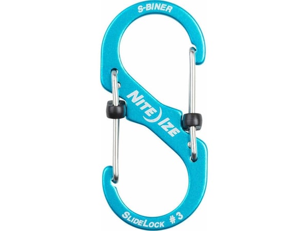 NiteIze karabinkrok S-Biner Slidelock #3 Blue