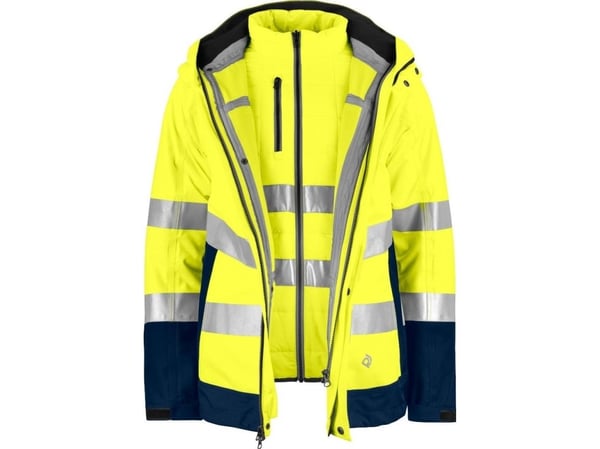 Projob Refleksjakke ProJob 6446 3in1 Gul/Navy