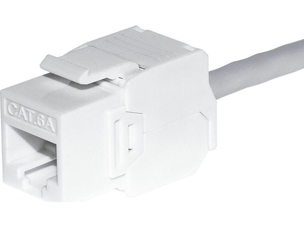 NetRack keystone-moduuli RJ45 cat. 6A UTP, työkaluton, valkoinen Netrack