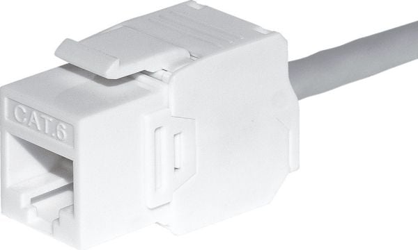 NetRack keystone-moduuli RJ45 kate 5e UTP, työkaluton Netrack, valkoinen