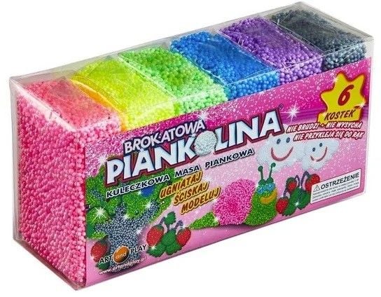 ART AND PLAY 8-farget glitter skumplate foamcoline