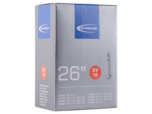 Schwalbe 10423343V, Presta (Sclaverand), 26", 31,78 - 44,45 mm, 4 cm, Sort, Tyskland
