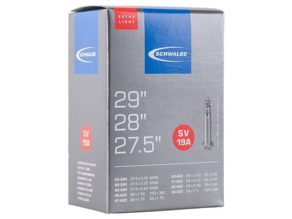 Schwalbe 10430943, Presta-ventil, 27,5"/28"/29", 50,8 - 60,96 mm, 4 cm, svart, Tyskland