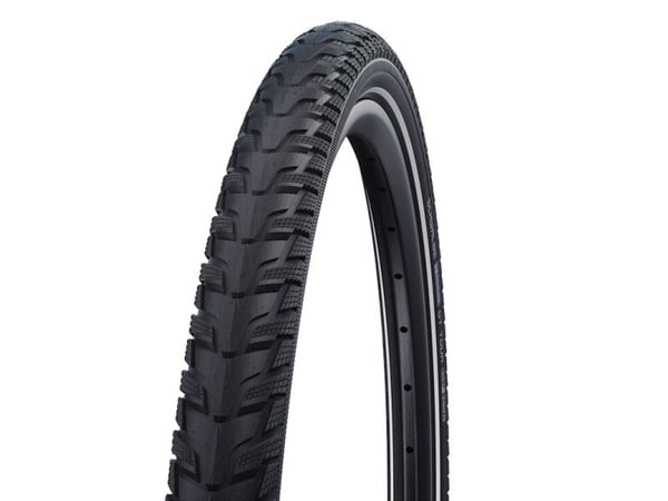 Schwalbe Energizer Plus Tour, 28", City/Trekking, Road, Tubeless Ready dekk, svart, 45 - 70 psi, 70 psi