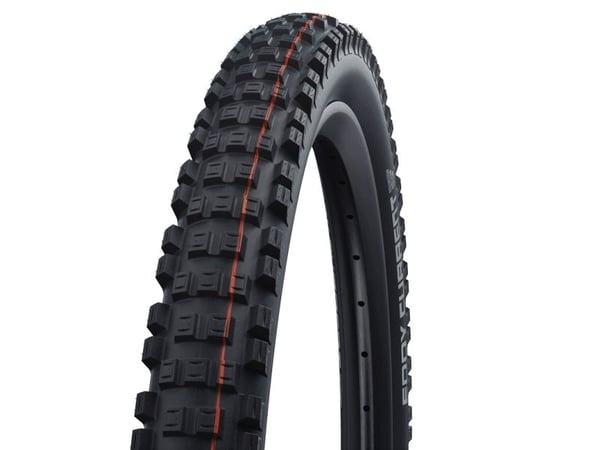 Schwalbe Eddy Current, 27.5", MTB, Tubeless Ready, Foldevulst, Off-road, Sort, Oransje