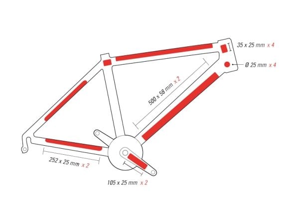 Zefal SKIN ARMOR L Frame protection tape