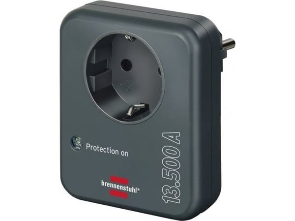 Brennenstuhl 1506996, 1 AC-utganger, 230 V, 3500 W, 13,5 A, Antrasitt, IP20