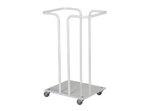 Affaldsstativ med bølje hvid til 110ltr,stk