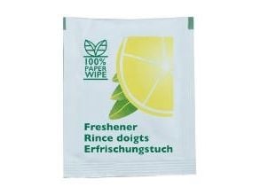 Vådserviet Fugtighedsserviet L5xB6xH0.2cm med Citronduft Enkeltpakket,1000 stk/krt