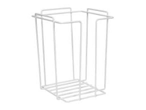 Vaskeklutstativ 23x23x29,5cm metallhvitt for skumvaskekluter
