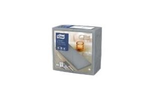 Lautasliina Tork Premium LinStyle L40xW40cm 1/8-taitto FSC Harmaa, 12 kpl x 50 kpl/krt