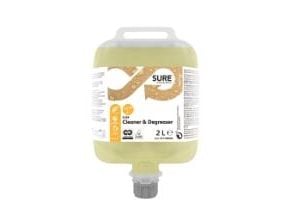 Grundrengøring Gulv/Ovfl Cleaner & Degreaser DVM 2ltr Ecolabel u Parfume Anlæg,3 stk x 2 ltr/krt