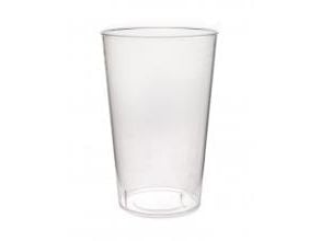 Plastglas Verive flergangs 50cl Ø90mm PP klar,150 stk/krt