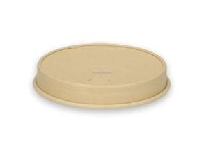 Drikkelåg Pap Ø80xH16mm Til Kaffebæger Natur Verive,20 ps x 50 stk/krt