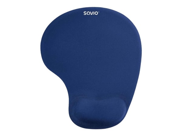 Savio MP-01NB mouse pad, Blå, Monokromatisk, Håndleddshvilepute, Antiskliunderlag, Musematte til gaming