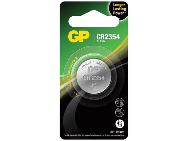 GP Batterier Lithium CR2354, Engångsbatteri, CR2354, litium-mangandioxid (LiMnO2), 3 V, 1 st, 560 mAh