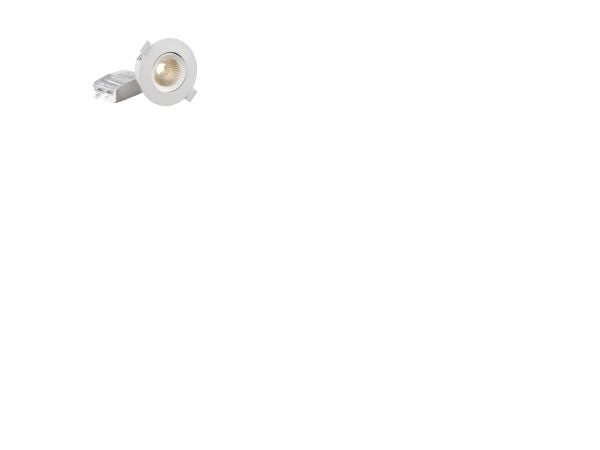 Optic G2 L Quick ISO Hvid 3000 K, 640 lm, Ra>98, 3 SDCM, 7,5 W, IP44. Inkl. fasedæmpbar driver.