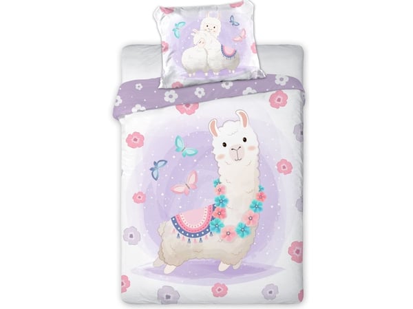 Baby Lama Junior Sengetøj 100x135 cm - 100 procent bomuld