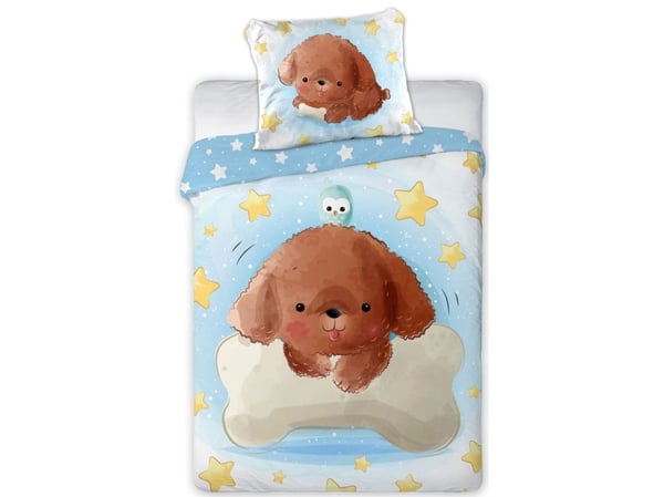 Baby Hundehvalp Junior Sengetøj 100x135 cm - 100 procent bomuld