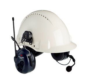 3M PELTOR LiteCom, Trådløs, 418 g, Hodesett, Svart, Blå, Hvit