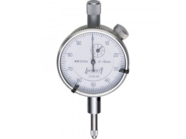 HAZET 2155-65, Digitaalinen mittakello, 8 mm, mm, 0,01 mm, Nappi, 95 g