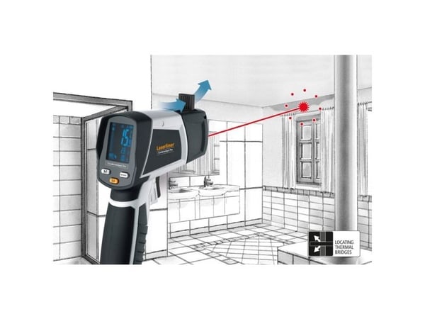 Laserliner CondenseSpot Pro, °C, -40 - 600 °C, Sort, Hvit, 1 °C, 80%, 3%