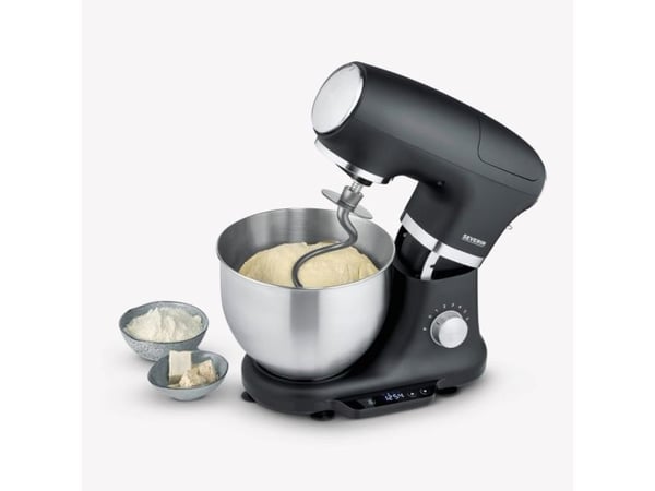 Severin KM 3898, 5,5 l, Svart, Sølv, Rustfritt stål, 1000 W, 380 mm, 235 mm