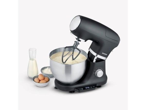 Severin KM 3898, 5,5 l, Svart, Sølv, Rustfritt stål, 1000 W, 380 mm, 235 mm