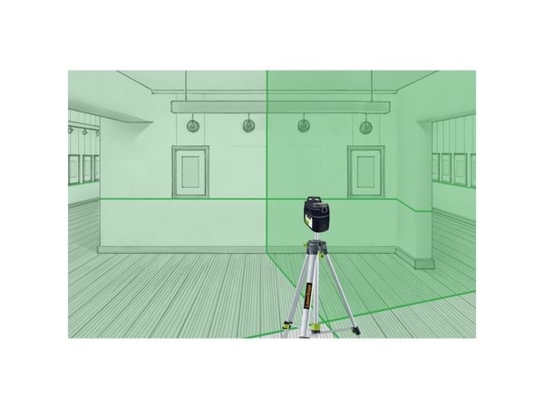 Laserliner PocketPlane-Laser 3G, 0,3 mm/m, 3,5°, 515 nm, Linjevater, Sort, Grønn, 1/4,5/8"