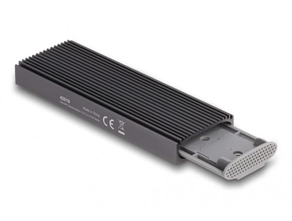 Delock - Lagringspakke - M.2 - M.2-kort (PCIe NVMe &amp; SATA) / SATA SSD - USB-C 3.1 (Gen 2) - grå