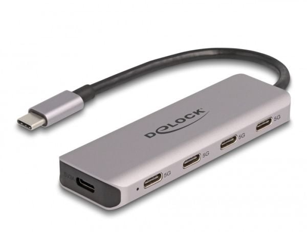 Delock - Hub - 5 Gbps, with USB-C connector - 4 x USB-C 3.2 Gen 1 - stasjonær