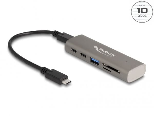 Delock - Dockningsstation - USB-C / Thunderbolt 3 / Thunderbolt 4