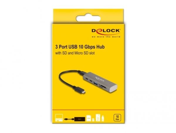 Delock - Dockningsstation - USB-C / Thunderbolt 3 / Thunderbolt 4