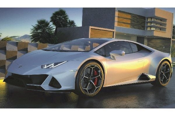 Airfix Lamborghini Huracn EVO byggesett med farger