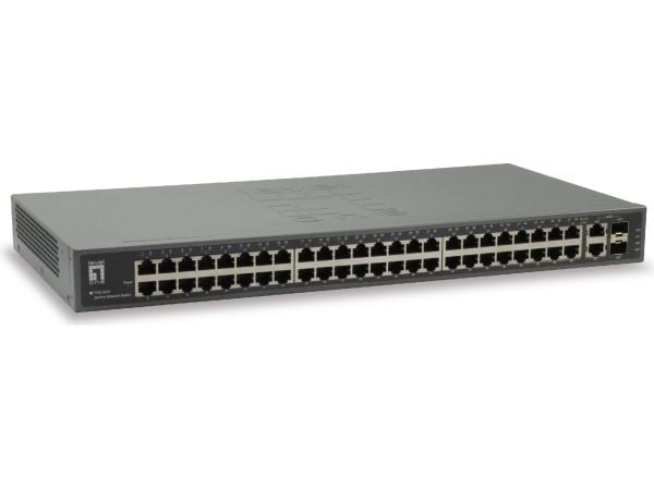 LevelOne FGU-5021, Fast Ethernet (10/100), Täysin kaksipuolinen, Telineasennus