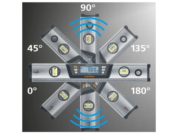 Laserliner DigiLevel Pro 100, Linjevater, Sort, Metallisk, 0,5 mm/m, 0,5 mm, AAA, 1,5 V