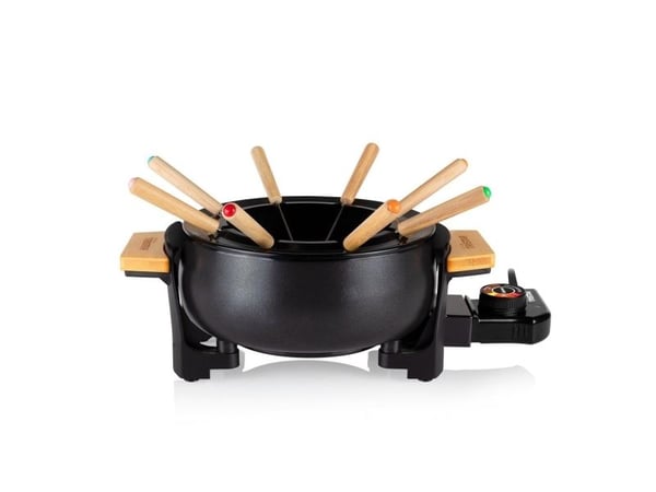 Tristar FO-1108, 8 personer, 1,5 l, Svart, Rund, Rostfritt stål, Rotations-
